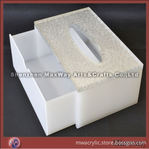 Acrylic/Perspex Drawer Type Napkin Case with Fashionable pattern